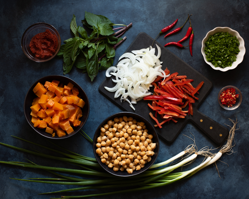 Butternut Squash Chickpea Curry Ingredients