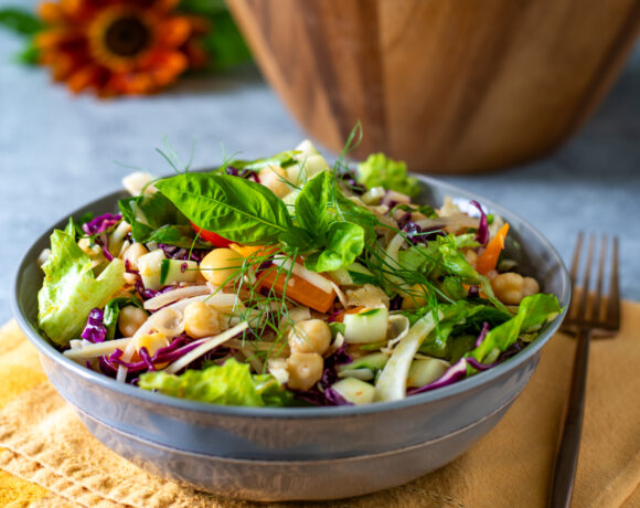 Italian Chopped Salad recipe by Jeanne Kelley. New Book Out Now: Vegetarian Salad for Dinner