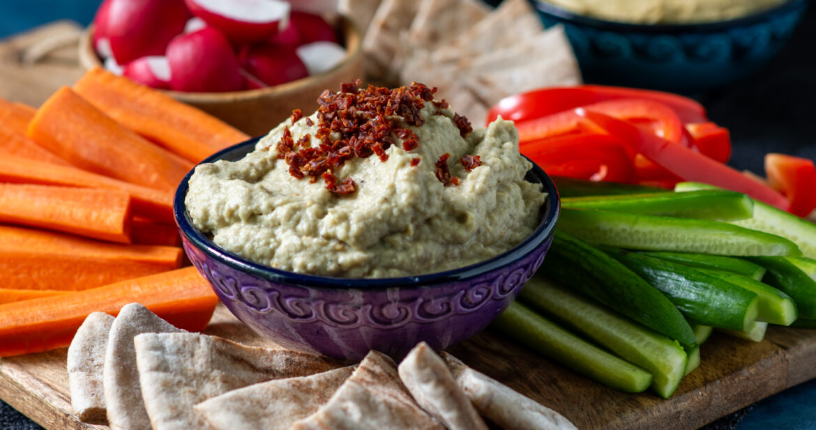 Baba Ganoush - A middle eastern roasted eggplant dip.